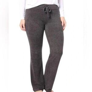 Barefoot Dreams Pant Size 1X Regular CozyChic Ultra Lite Rolled Edge Carbon NEW